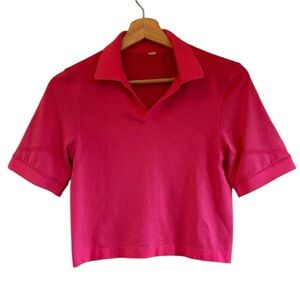 Lululemon Women's Pink Polo Shirt